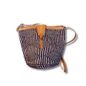 Natural African Organic Sisal Cotton Leather Kiondo Tote